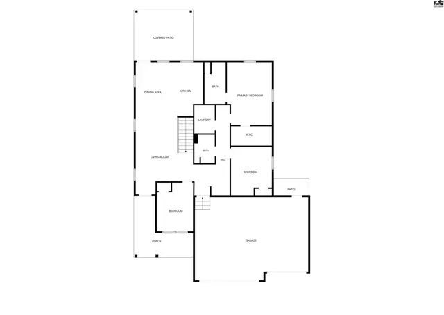 Floor plan shows a multi-level home with living areas, bedrooms, and a large backyard.