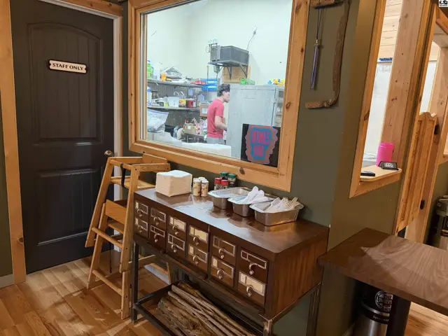 condiment table