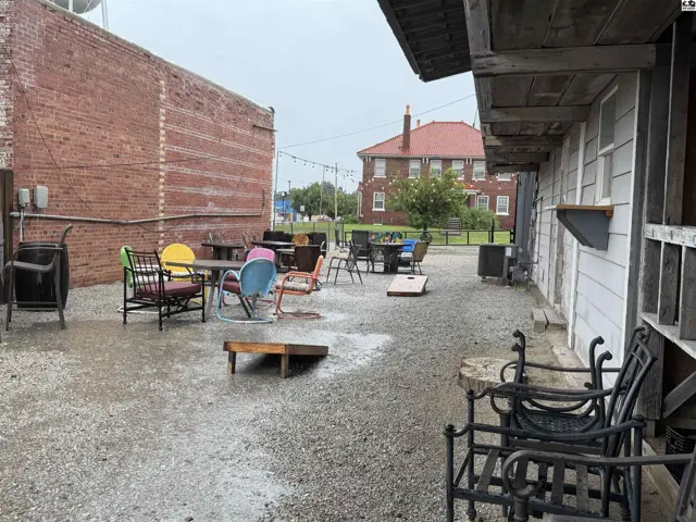 east outside