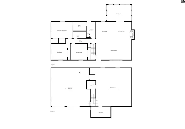 This floor plan shows multiple rooms, bathrooms, and a large living area.