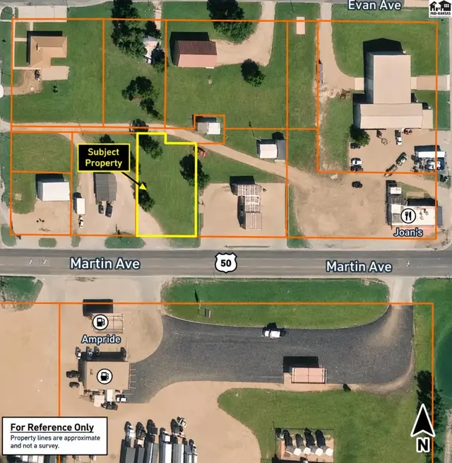 Yellow outlined area ONLY.